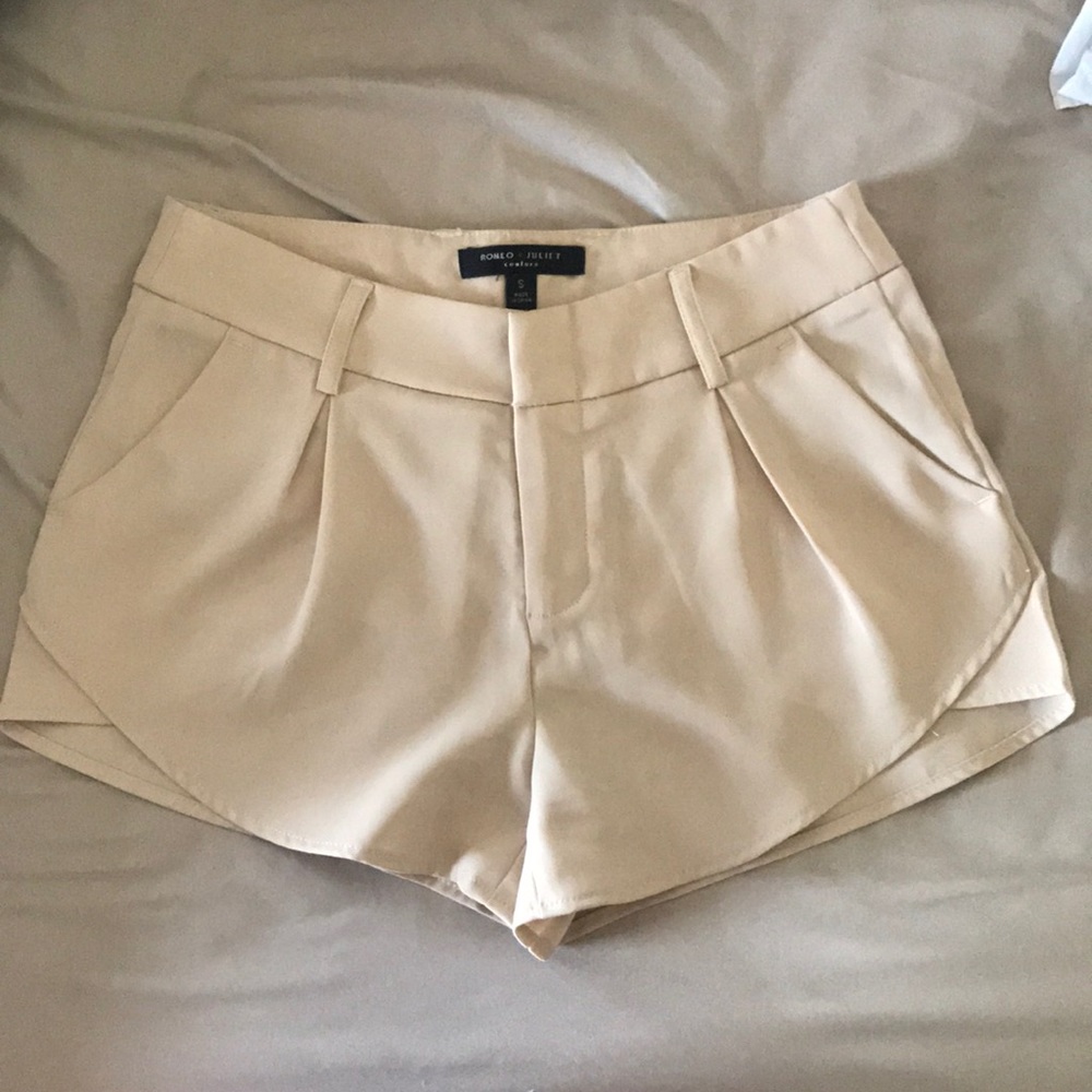 Tan dress up shorts